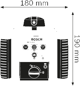 博世 GRL 300 HV激光掃平儀尺寸